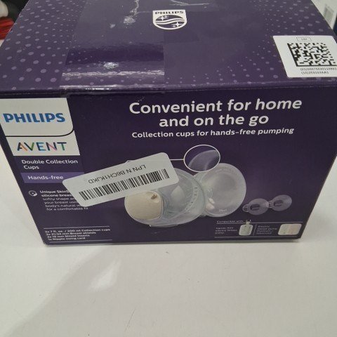 PHILIPS AVENT DOUBLE COLLECTION HANDS FREE BREAST PUMP - WHITE (MODEL: SCF442/62) image 2