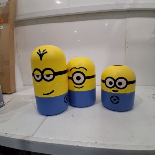 3PC MINIONS STORAGE BOXES - BLUE / YELLOW image 2