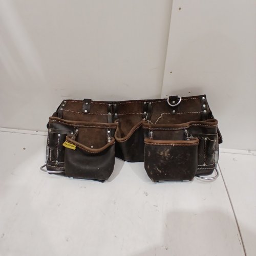 MECH TOOLS MASTER CARPENTER LEATHER TOOL APRON - DARK BROWN (MODEL: MECMT14407) image 2