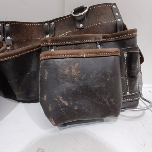 MECH TOOLS MASTER CARPENTER LEATHER TOOL APRON - DARK BROWN (MODEL: MECMT14407) image 3