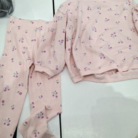 2PC GIRL'S GEORGE SWEATSHIRT SET - SIZE 4T - PINK image 2