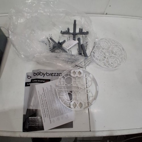 BABYBREZZA BOTTLE WASHER PRO 3-IN-1 WASHER/STERILIZER/DRYER - HOLDS 4 BOTTLES - BLACK/WHITE (MODEL: BRZ0103) image 4