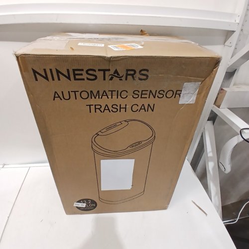 NINESTARS 50L MOTION SENSOR TRASH CAN - LARGE/50L - SILVER/BLACK (MODEL: CB-DZT-50-13/12-13) image 5