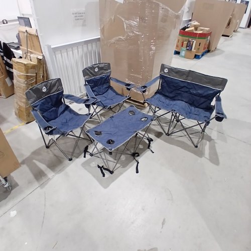 4PC NORTHROAD FOLDING CAMPING CHAIR SET W/CARRY BAGS - MUTIPLE SIZES - BLUE (MODEL: ‎BL-103-TB) image 3