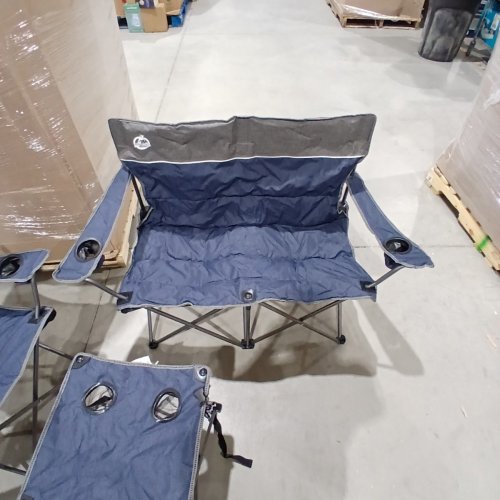 4PC NORTHROAD FOLDING CAMPING CHAIR SET W/CARRY BAGS - MUTIPLE SIZES - BLUE (MODEL: ‎BL-103-TB) image 4