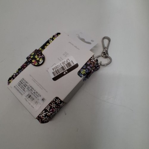 HEYDAY MINI KEYCHAIN PHOTO ALBUM FOR FUJIFILM INSTAX MINI PRINTS - HOLDS 28 PHOTOS - BLACK/GREEN FLORAL image 2