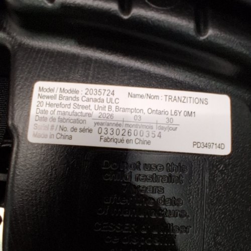 GRACO TRANZITIONS 3-IN-1 HARNESS/HIGHBACK/BACKLESS BOOSTER CAR SEAT - 100LBS MAX/CAP - PROOF/BLACK (MODEL: 2035724) image 2