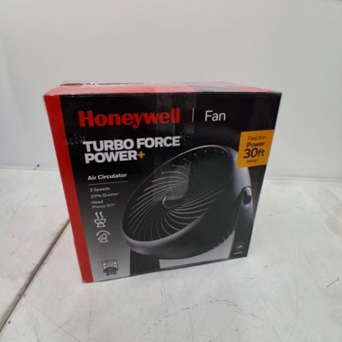 HONEYWELL TURBO FORCE 7" FAN PIVOTING FAN - BLACK image 4