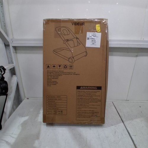 FODOSS PORTABLE BABY BOUNCER SEAT - 20LBS CAP - 28" X 17.7" X 20" - BEIGE/WOOD (MODEL: OD-R12) image 4