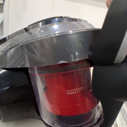 HOOVER WINDTUNNEL BAGLESS CORDED, POWERED BRUSH ROLL CANISTER VACUUM - BLACK/RED (MODEL:SH40500CA) image 4