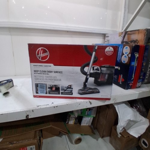 HOOVER WINDTUNNEL BAGLESS CORDED, POWERED BRUSH ROLL CANISTER VACUUM - BLACK/RED (MODEL:SH40500CA) image 6