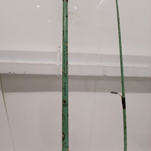OUTDOOR ANGLER SPINNING FISHING ROD - 6FT - 8-12 LBS LINE - GREEN (MODEL: WCMK602-B) image 2