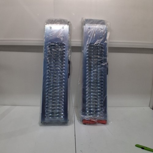 2PK HEAVY-DUTY LOADING RAMP WITH HANDLES & WIDER RAMP SURFACE PLUS ACCESSORIES-76" X 2.4" X 9.8" -1000LBS MAX-(MODEL:LR003B) image 2