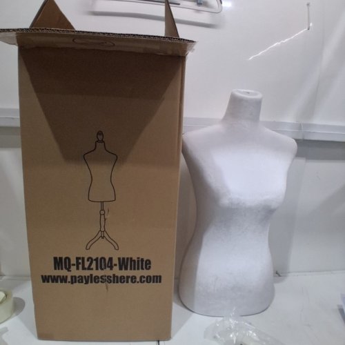MEETINGHOME DRESS FORM MANNEQUIN - 58" - 67" - WHITE/BEIGE - (MODEL: MQ-FL2104-WHITE) image 4
