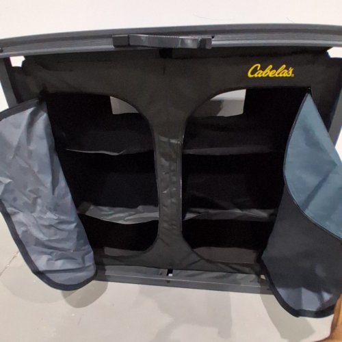 BPS FOLDABLE 6-COMPARTMENT CAMP CUPBOARD - 31.5" X 33" X 20" - BLACK/GREY image 4