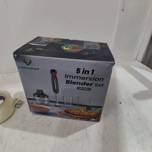 LINKCHEF 5-IN-1 IMMERSION HAND BLENDER - 20-SPEED - 1000W - RED (MODEL: HB-1580T) image 5