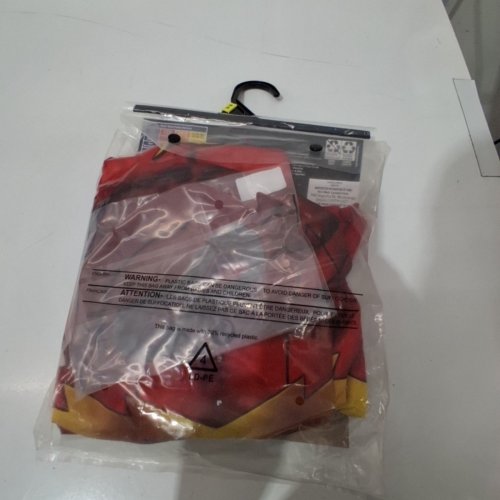BOY'S DC THE FLASH COSTUME WITH MASK - LARGE - RED image 3