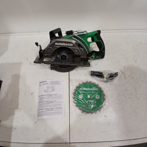 METABO HPT CORDLESS REAR HANDLE CIRCULAR SAW - 7-1/4" BLADE - GREEN/BLACK (MODEL: C3607DWA) image 2