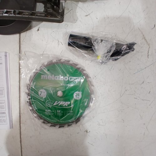 METABO HPT CORDLESS REAR HANDLE CIRCULAR SAW - 7-1/4" BLADE - GREEN/BLACK (MODEL: C3607DWA) image 3