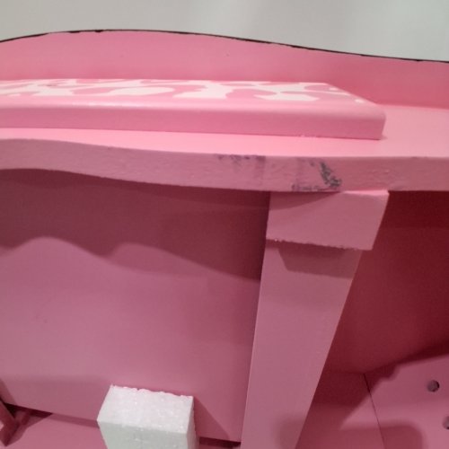 KTAXON MAKEUP VANITY TABLE WITH MIRROR AND STOOL - PINK / WHITE - (MODEL: G666-G13003354) image 6