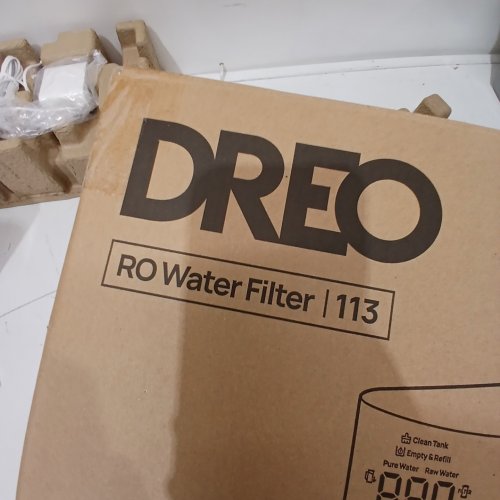 DREO PREMIUM COUNTERTOP REVERSE WATER FILTER SYSTEM, 3:1 PURE TO DRAIN, TDS & FILTER LIFE - SELF CLEANING WATER PURIFIER - WHITE (MODEL: 113) image 2