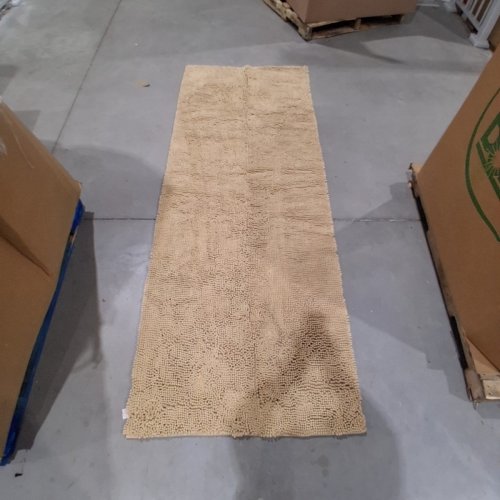 MUDDY MAT - NON-SLIP THICK WASHABLE HIGHLY ABSORBENT MICROFIBER PET RUG - 3FT X 8FT - BEIGE image 2