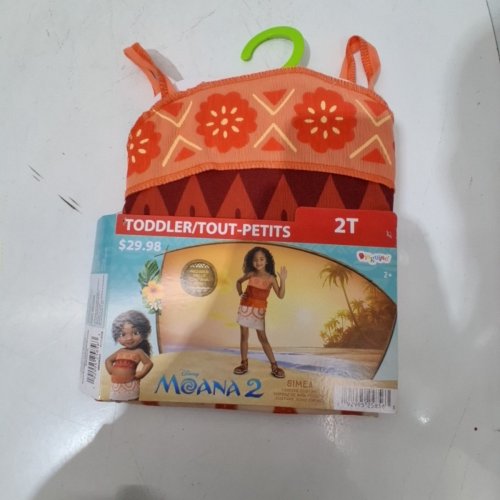 TODDLER DISGUISE MOANA 2 SIMEA COSTUME - 2T - ORANGE (STYLE: 171089S) image 2
