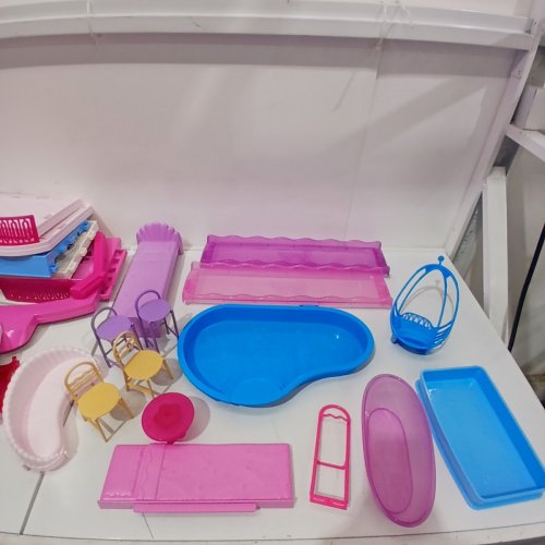 65PC+ BARBIE DREAMHOUSE DOLLHOUSE 2026 PLAYSET INCLUDING FURNITURE & ACCESSORIES - PINK image 3