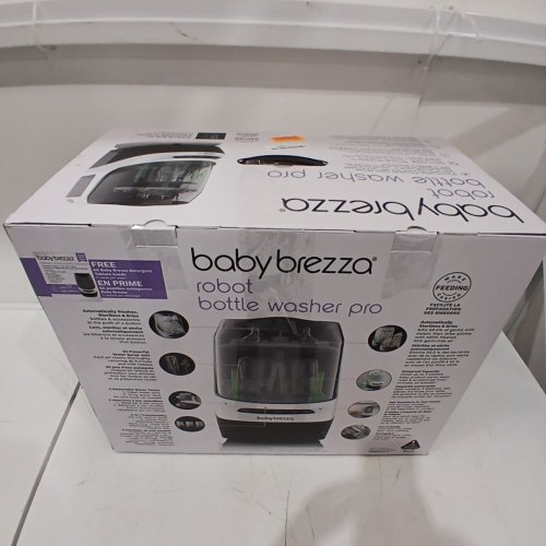 BABYBREZZA BOTTLE WASHER PRO 3-IN-1 WASHER/STERILIZER/DRYER - HOLDS 4 BOTTLES - BLACK/WHITE (MODEL: BRZ0103) image 6