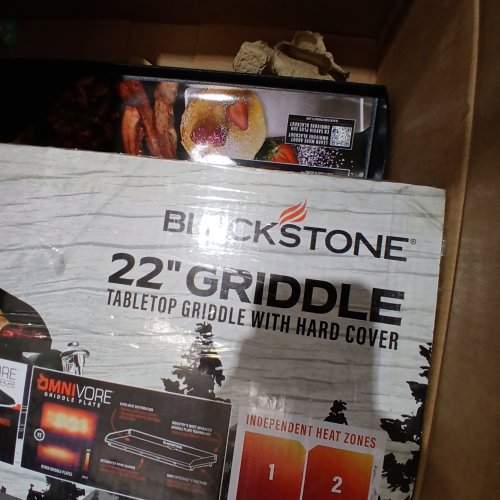 BLACKSTONE TABLETOP GRIDDLE WITH HARD COVER - 22" - BLACK (MODEL: 2146CA) image 3