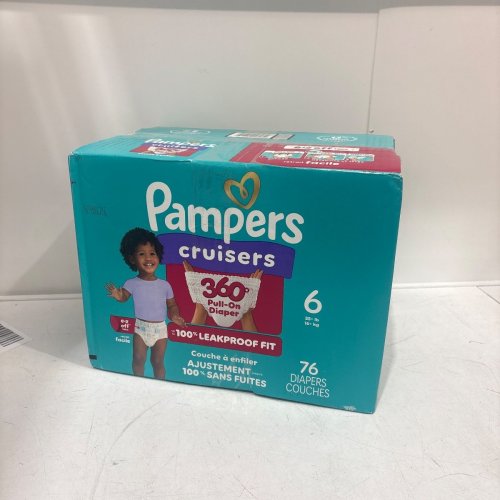 76PK PAMPERS CRUISERS 100% LEAKPROOF 360° GAP-FREE FIT DIAPERS - SIZE 6 image 3