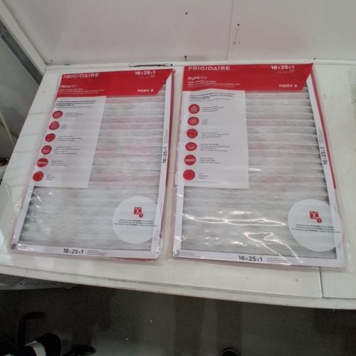 2 FRIGIDAIRE PUREAIR MERV 8 ALLERGEN AIR FILTER - 16" X 25" X 1" - WHITE image 3