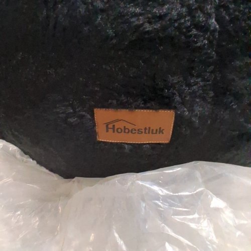 HOBESTLUK LARGE BEAN BAG CHAIR - DONUT-SHAPED GIANT LOUNGE SOFA - BLACK image 2