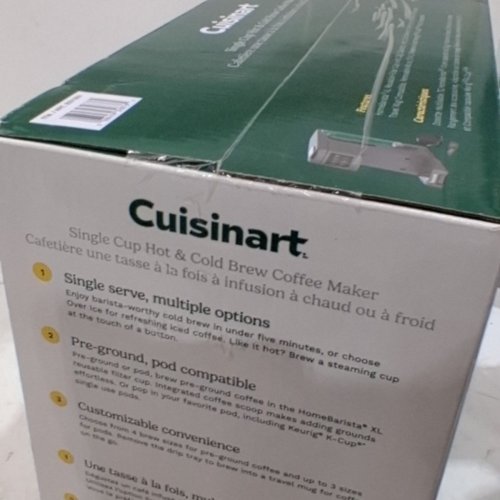 CUISINART SINGLE CUP HOT AND COLD BREW COFFEE MAKER - 48OZ - GREY (MODEL: SS-27PCC) image 4
