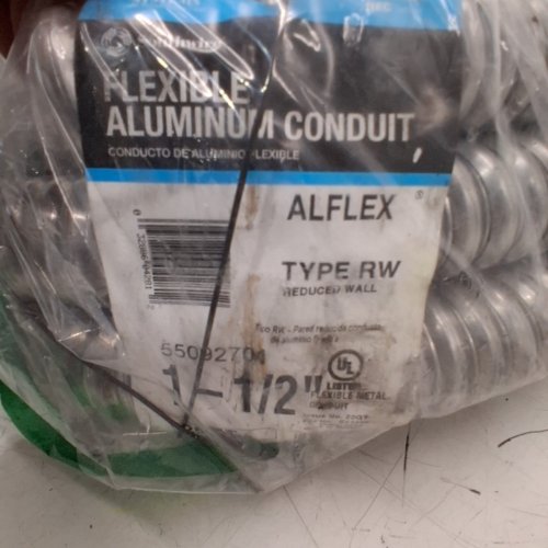 SOUTHWIRE ALFLEX RWA FLEXIBLE ALUMINUM CONDUIT - 25FT X 1-1/2" - SILVER (MODEL: 55082121) image 3