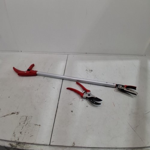 2PC LNG REACH PRUNER SHEARS 1/2", 3.5FT - RED AND SILVER image 2