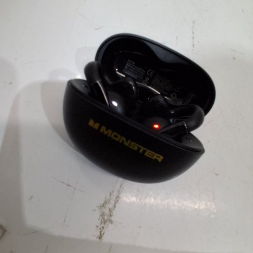 MONSTER WIRELESS BLUETOOTH MAGNETIC CLIP-ON EARBUDS - BLACK (MODE: AC225) image 2