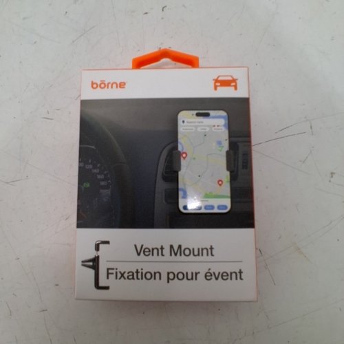 BŌRNE UNIVERSAL VEHICLE VENT MOUNT - FITS PHONES 3.25" WIDE - BLACK - (MODEL: MNT65V) image 2