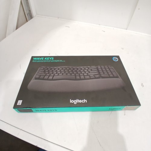 LOGITECH WAVE KEYS WIRELESS/BLUETOOTH ERGONOMIC KEYBOARD - GRAPHITE (MODEL: 920-011898) image 2