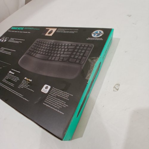 LOGITECH WAVE KEYS WIRELESS/BLUETOOTH ERGONOMIC KEYBOARD - GRAPHITE (MODEL: 920-011898) image 3