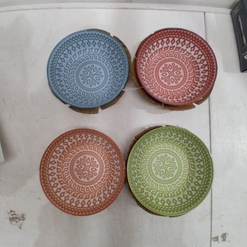 4PC MIKASA STONEWARE SERVING BOWLS - MULTICOLOR (MODEL: 1489894) image 3