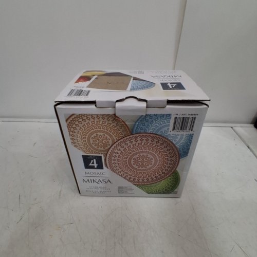 4PC MIKASA STONEWARE SERVING BOWLS - MULTICOLOR (MODEL: 1489894) image 4