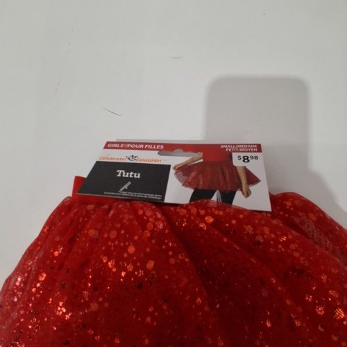 GIRL'S WAY TO CELEBRATE! SEQUIN TUTU - SMALL/MEDIUM - RED image 3