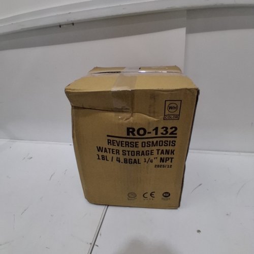 PA-ESTAINLESS STEEL REVERSE OSMOSIS STORAGE WATER TANK - 4.5GALLON / 1/4" PORT - WHITE - (MODEL: RO-132 ) image 4