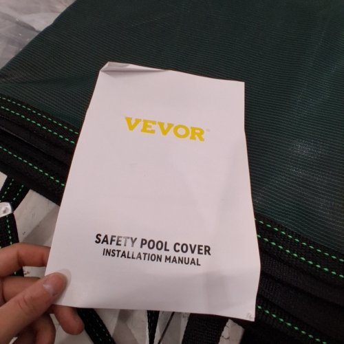 VEVOR SAFETY POOL COVER- 14FT X 26FT - GREEN image 3