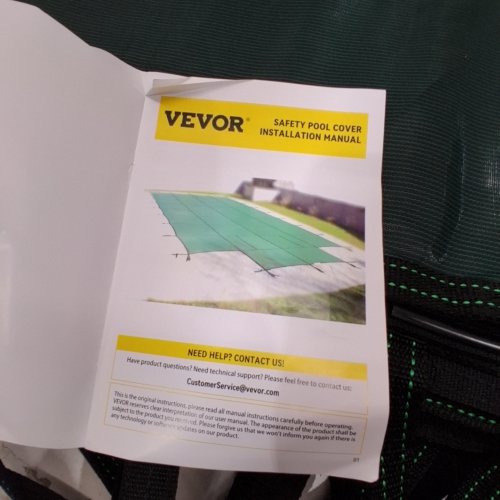 VEVOR SAFETY POOL COVER- 14FT X 26FT - GREEN image 4