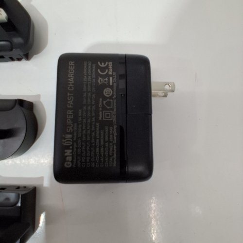 5PC QENEQ GAN THREE-PORT WALL CHARGER - 65W - BLACK image 3