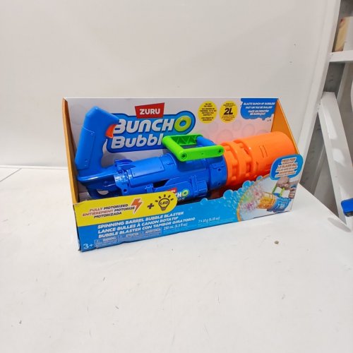 KIDS ZURU BUNCH O BUBBLES SPINNING BARREL BUBBLE BLASTER - 30,000 BUBBLES PER MINUTE (MODEL: 1851658) image 2