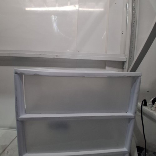 STERILITE 29308001, 3-DRAWER WIDE CART, 1 QUANTITY, WHITE WITH SEE-THROUGH DRAWERS image 2
