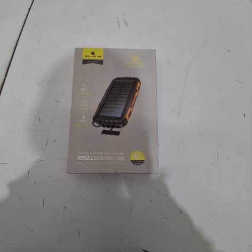 SOLAR-IN PORTABLE SOLAR POWER BANK AND FLASHLIGHT- BLACK / ORANGE (MODEL: YD-819) image 5